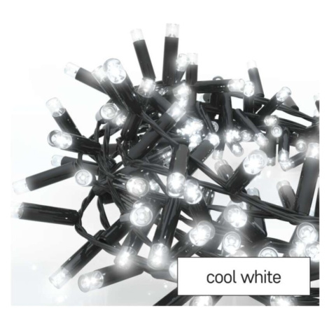 Profi LED spojovací řetěz černý – ježek, 3 m, venkovní i vnitřní, studená bílá EMOS
