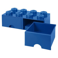 Úložný box LEGO, 2 šuplíky, velký (8), modrá - 40061731
