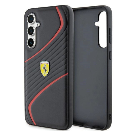 Pouzdro Ferrari Twist Metal Logo pro Samsung Galaxy S23 FE - černé G3FERRARI