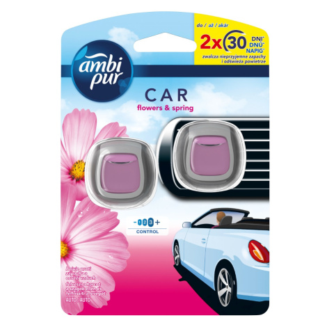 Ambi Pur Car Jaguar Flowers&Spring osvěžovač vzduchu do auta 2x2 ml AmbiPur