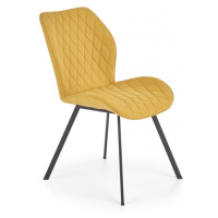 HALMAR Designová židle Eviana hořčicová