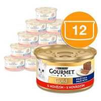 Gourmet Gold paštika hovězí 12 × 85 g