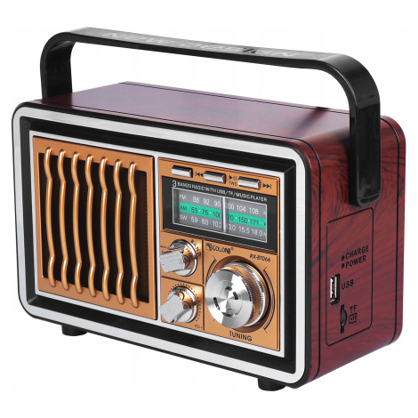 Kuchyňské Rádio Baterie Přední Bluetooth Usb Fm Stylové Retro Vintage