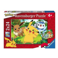 Puzzle Pokémon - Pikachu & Friends, 2x 24 dílků