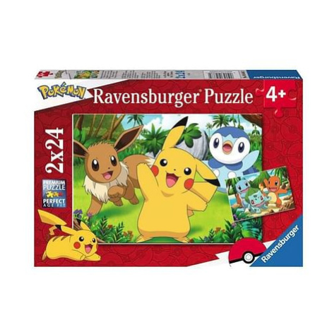 Puzzle Pokémon - Pikachu & Friends, 2x 24 dílků