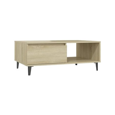 SHUMEE Konferenční stolek dub sonoma 90 × 60 × 35 cm dřevotříska, 806007