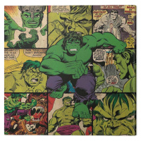 Obraz na plátně Hulk - Squares, (40 x 40 cm)