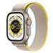 Apple Watch Ultra 49mm titanové pouzdro se žluto-béžovým trailovým tahem - S/M