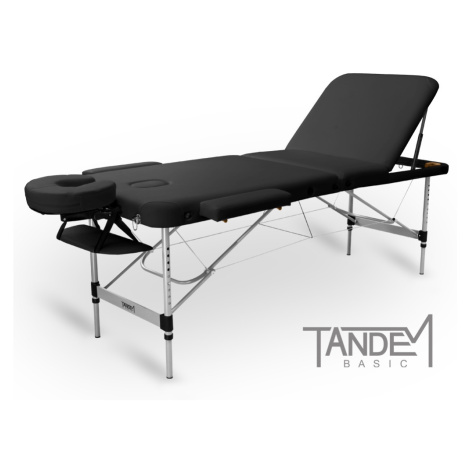 Skládací masážní stůl TANDEM Basic ALU-3 Barva: černá
