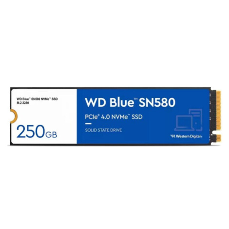 WD BLUE SSD NVMe 250GB PCIe SN580,Gen4 WDS250G3B0E Western Digital