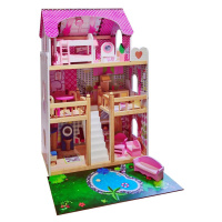 Dřevěný domeček pro panenky 60×30×90 cm
