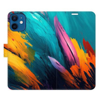 iSaprio flip pouzdro Orange Paint 02 pro iPhone 12 mini