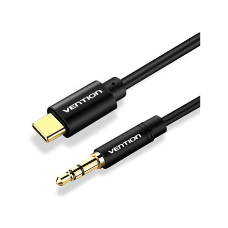 Vention Type-C (USB-C) to 3.5mm Male Spring Audio Cable 1m Black Metal Type