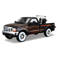 MAISTO - Harley-Davidson Custom, 1999 Ford F-350 Super Duty Pickup  , 1:24