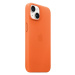 Apple kožený kryt s MagSafe na iPhone 14 oranžový Oranžová