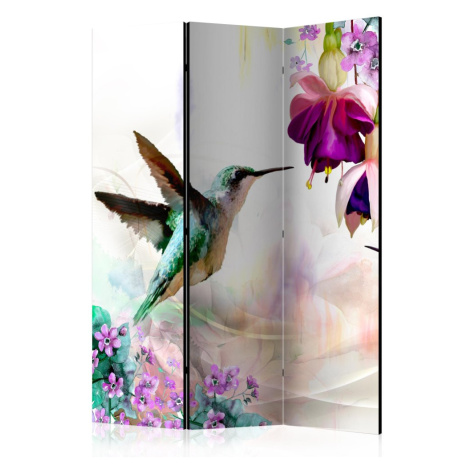 Paraván Hummingbirds and Flowers Dekorhome 225x172 cm (5-dílný) Artgeist