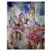 Obrazová reprodukce Les Tours de Laon Painting, Delaunay, Robert, 30 × 40 cm