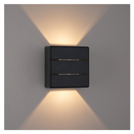 Brilagi - LED Venkovní nástěnné svítidlo DOUBLERAY LINE LED/6W/230V černá IP54 BRI655
