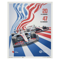 Umělecký tisk HAAS F1 Team - United States Grand Prix - 2022, 40x50 cm