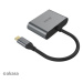 Akasa redukce USB Type C 2v1, HDMI, D-Sub, 18cm