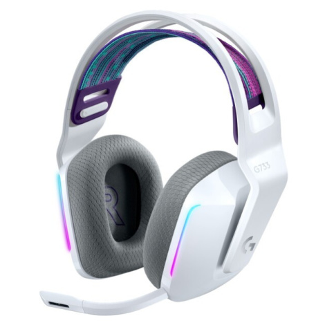 Logitech G733 LIGHTSPEED bezdrátová herní sluchátka 7.1 bílá