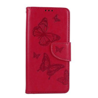 TopQ Pouzdro Samsung A54 5G knížkové Butterfly růžové 111883