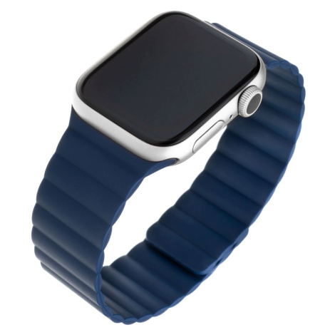 FIXED Silikonový řemínek  Magnetic Strap s magnetickým zapínáním pro Apple Watch 38/40/41mm modr