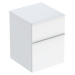 Geberit iCon - Boční skříňka 45x60x48 cm, 2 zásuvky, lesklá bílá 502.315.01.1