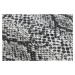 Kusový koberec Sion Sisal Snake`s skin 22162 ecru/black – na ven i na doma 120x170 cm