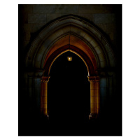 Fotografie Stone archway lit by lantern, Michael Duva, 30x40 cm