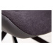 LuxD Designové židle Amiyah tmavě šedá-černá