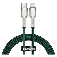 Baseus Kabel USB-C pro Lightning Baseus Cafule, PD, 20W, 1m (zelený)