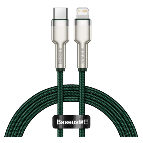 Baseus Kabel USB-C pro Lightning Baseus Cafule, PD, 20W, 1m (zelený)