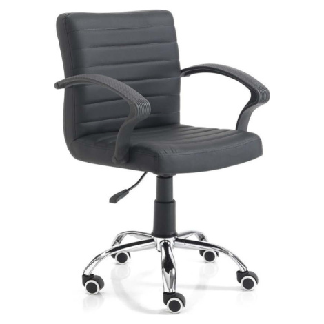Černá kancelářská židle na kolečkách Tomasucci Pany