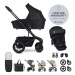 EASYWALKER Set XXL kočárek kombinovaný Harvey5 Air Midnight Black s příslušenstvím