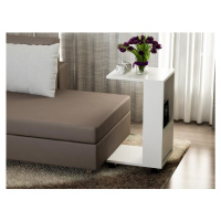 Odkládací stolek AFITAB 73x42 cm bílá