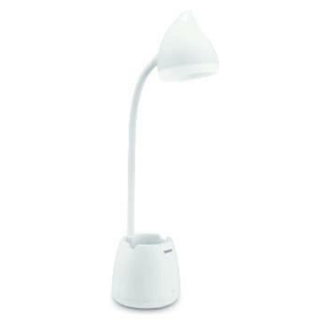 Philips Hat stolní LED lampa USB 1x4,5W 80lm 3000/4000/5700K IP20, krokové stmívání, bílá