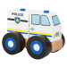 Small Foot Dřevěné skládací auto policie