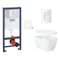 Závěsný wc set do lehkých stěn / předstěnová montáž Grohe Essence SIKOGRSESSCSH0