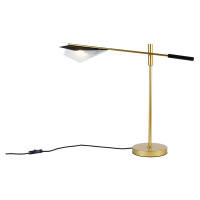 Designová stolní lampa černá se zlatou - Sinem