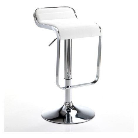 Barová židle v bílo-stříbrné barvě 67 cm Snappy – Tomasucci
