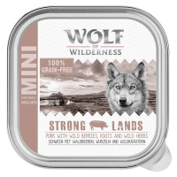Wolf of Wilderness Adult 6 x 150 g vanička - Strong Lands - vepřové
