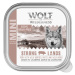 Wolf of Wilderness Adult 6 x 150 g vanička - Strong Lands - vepřové