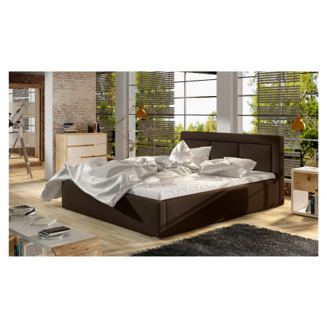 Postel Belluno - dřevěný rám postele Rozměr: 200x200 cm, látka: Soft 66