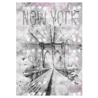 Fotografie Graphic Art NEW YORK CITY Brooklyn Bridge, Melanie Viola, 30 × 40 cm