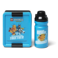 LEGO Ninjago svačinový set (láhev a box), modrý