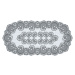 Žakárový ubrus - běhoun GREY různé rozměry šedá MyBestHome Rozměr: 140x70 cm