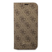 Guess GUBKP14SHG4SHW hard silikonové pouzdro iPhone 14 6.1" brown book 4G Vintage Gold Logo