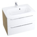RAVAK Koupelnová skříňka pod umyvadlo SD 800 Chrome II capuccino/bílá