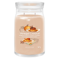 YANKEE CANDLE Signature sklo 2 knoty, Pumpkin Maple Creme Caramel 567 g